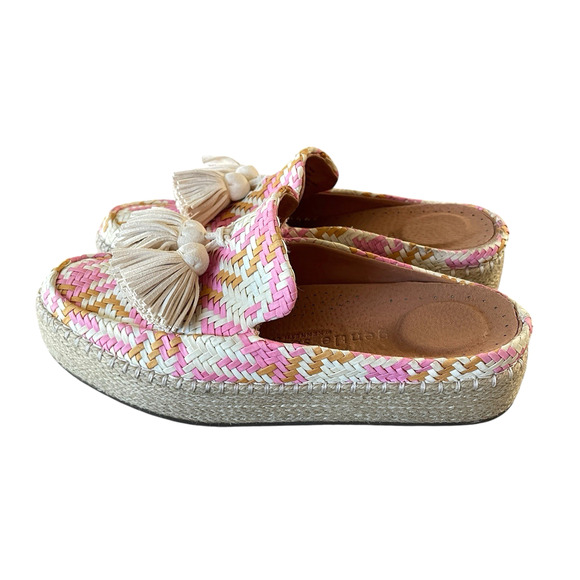 GENTLE SOULS Rory Women's Size 6.5/EU 37 Pink Platform Espadrille Slip-On Slides - Picture 6 of 8